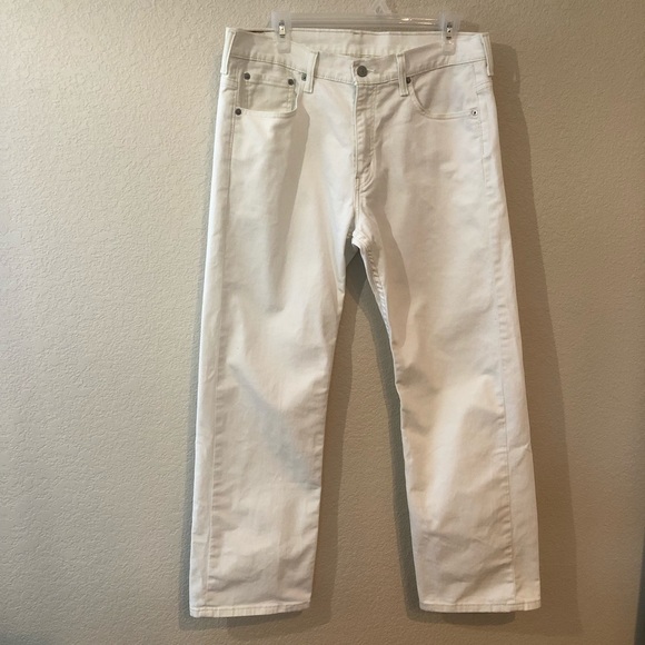 levis 569 white jeans